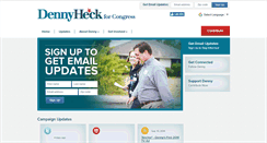 Desktop Screenshot of dennyheckforcongress.com
