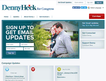 Tablet Screenshot of dennyheckforcongress.com